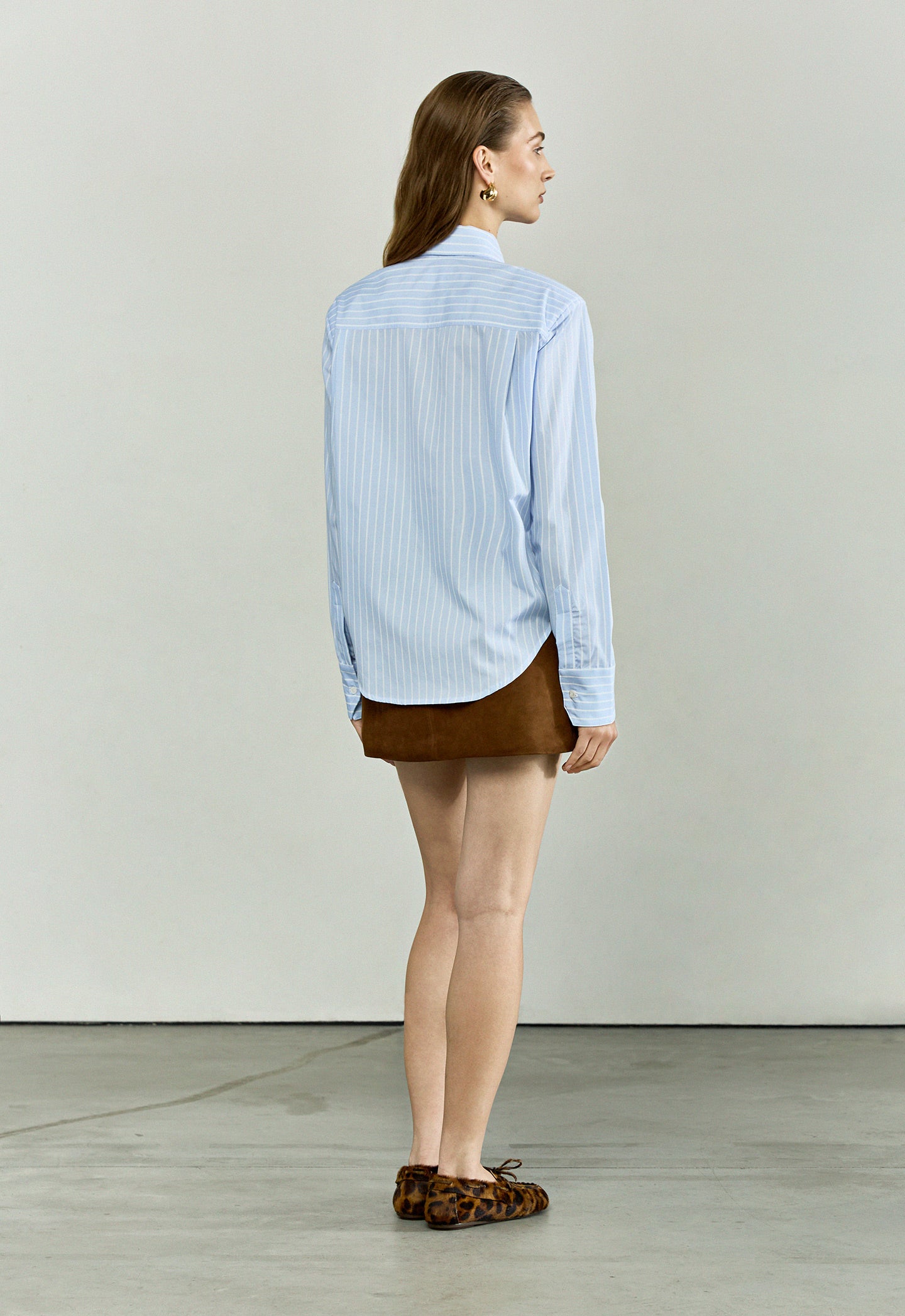 The Office Shirt in Baby Blue Stripes