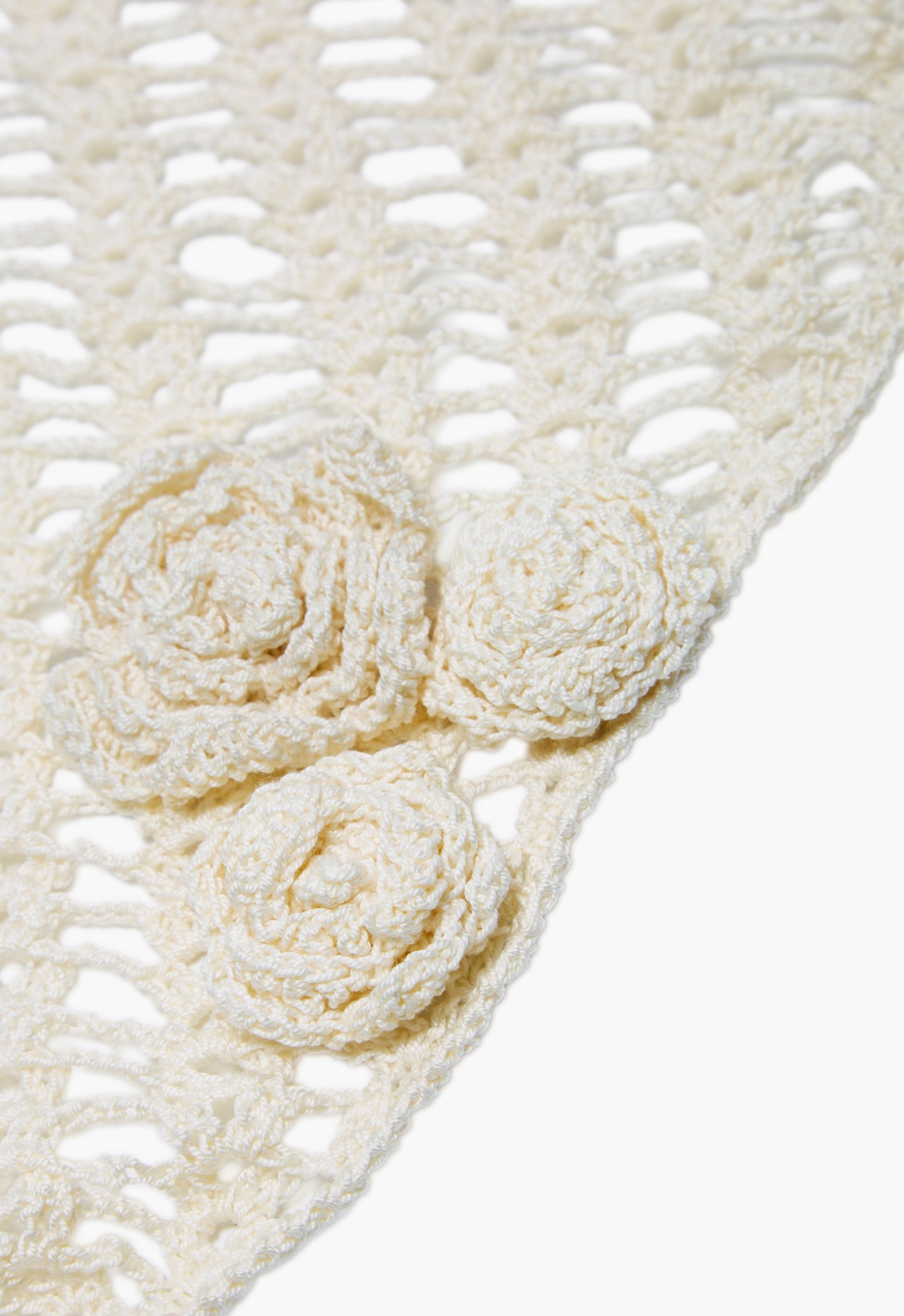 Crochet Bandana in Cream