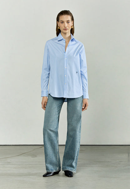 The Boyfriend in Sky Blue Stripes