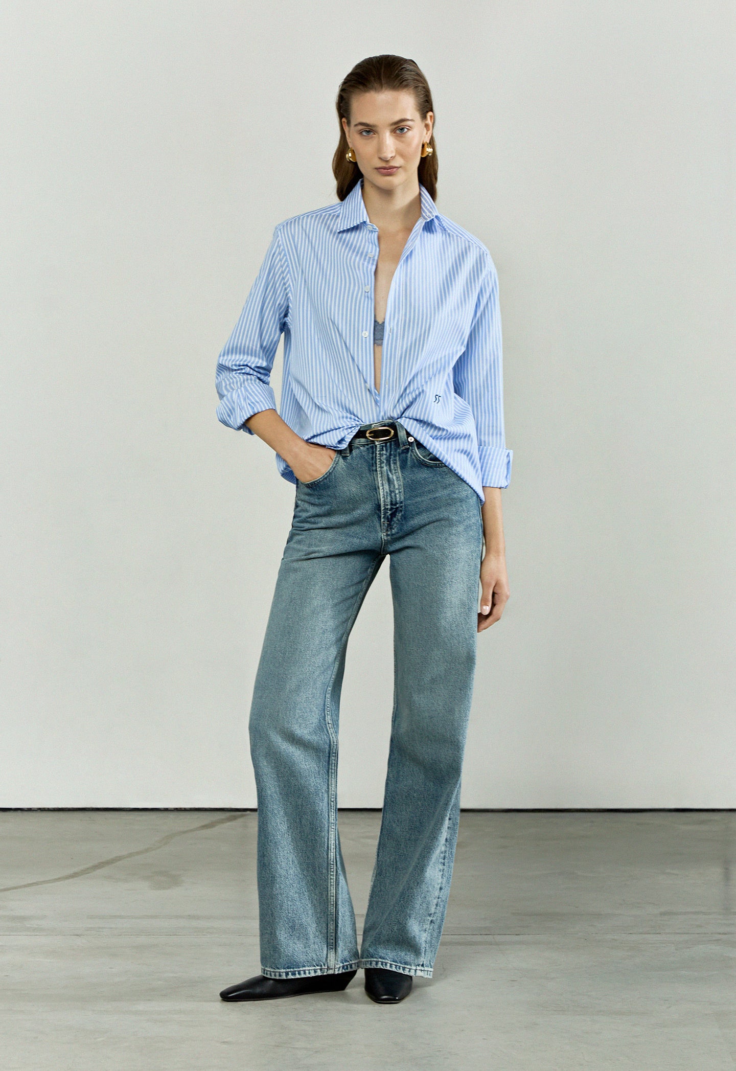 The Boyfriend in Sky Blue Stripes