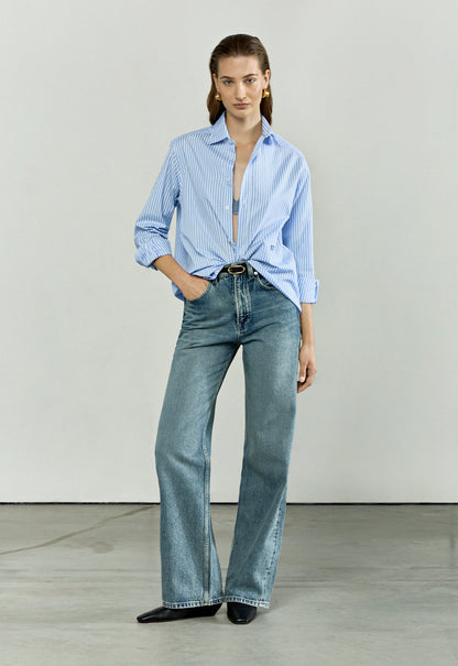 The Boyfriend in Sky Blue Stripes