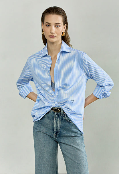 The Boyfriend in Sky Blue Stripes