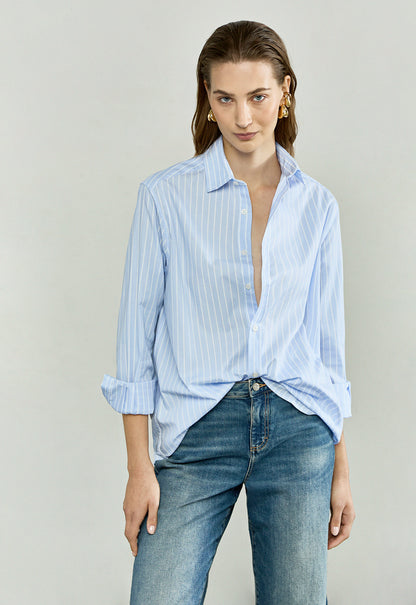 The Boyfriend in Baby Blue Stripes