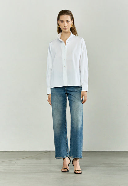 The Weekender in White Poplin