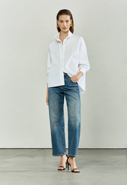 The Weekender in White Poplin