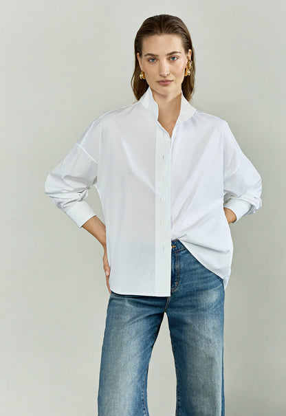 The Weekender in White Poplin