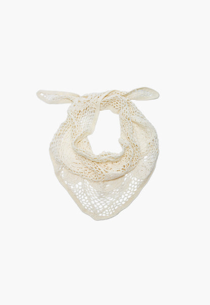 Crochet Scarf in Cream